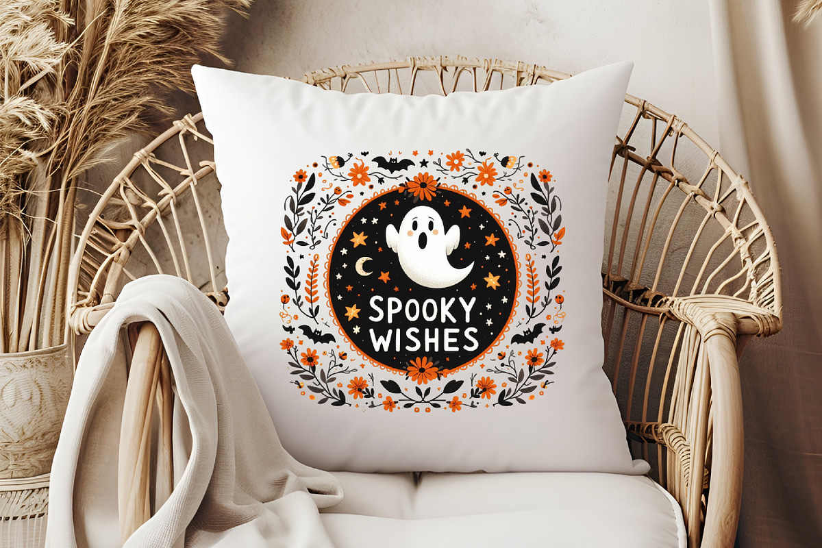 Spooky Wishes, Cute Halloween Ghost, an Illustration by Libby Wishes (Photo 6 of 6)