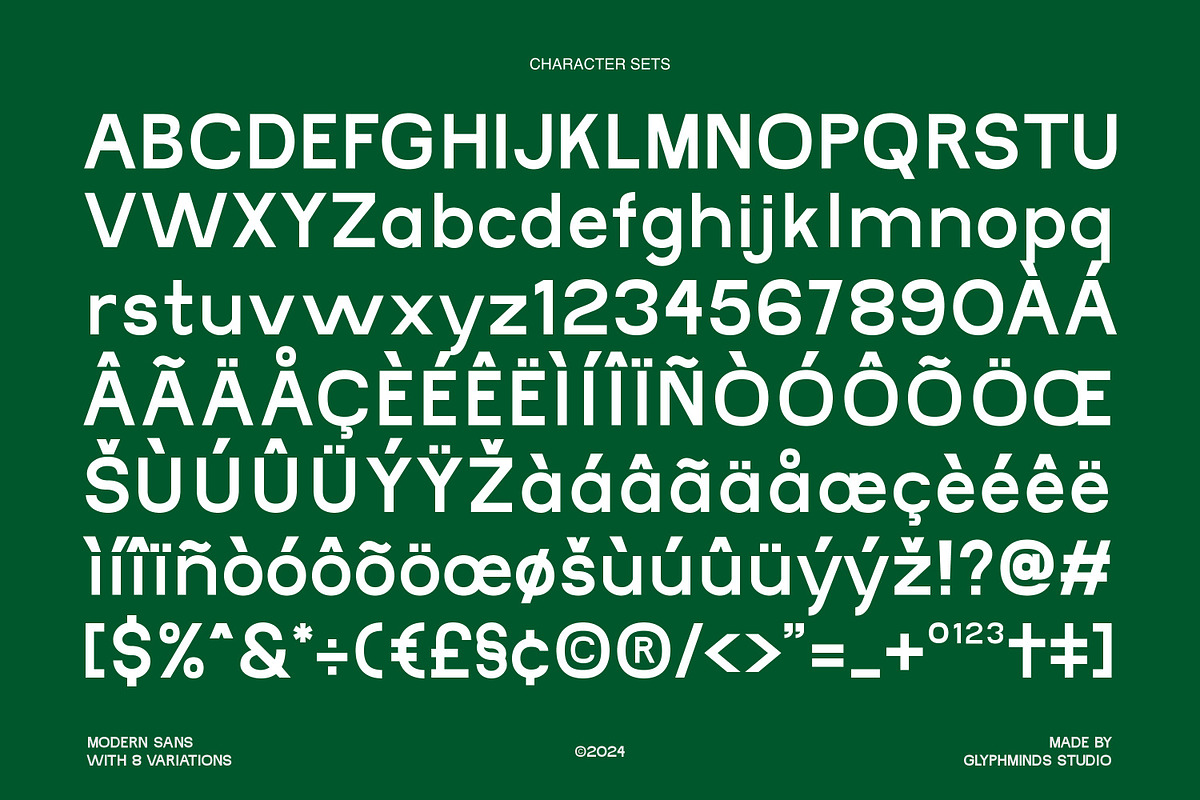 Onlygraphic - 8 Variations Included, a Sans Serif Font by Glyphminds Studios (Photo 10 of 10)