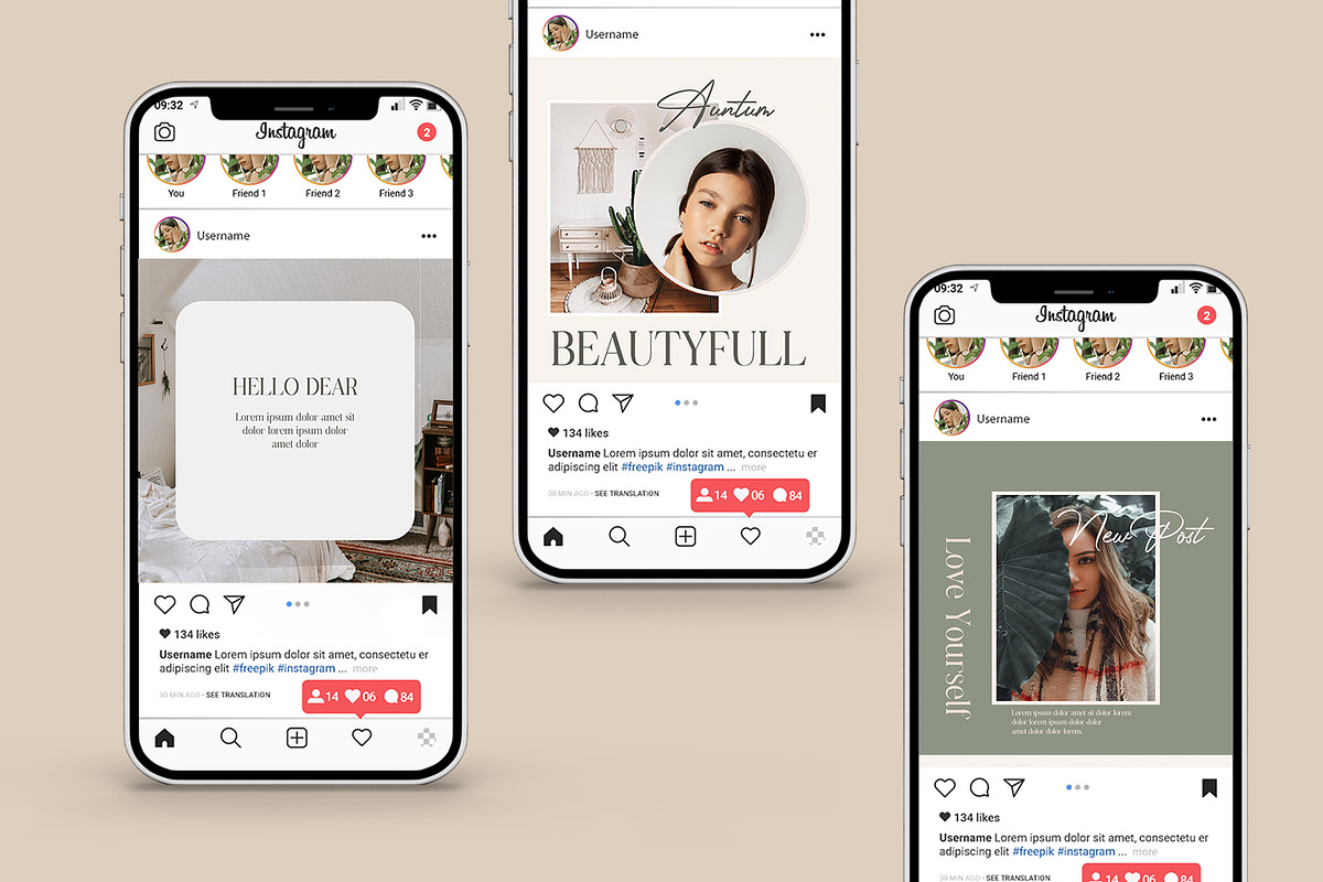AUNTM INSTAGRAM TEMPLATE, a Social Media Template by Compaq_Creative (Photo 10 of 14)