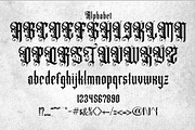 Artgravis Modern Blackletter, a Blackletter Font by dansdesign (Thumbnail 5 of 7)