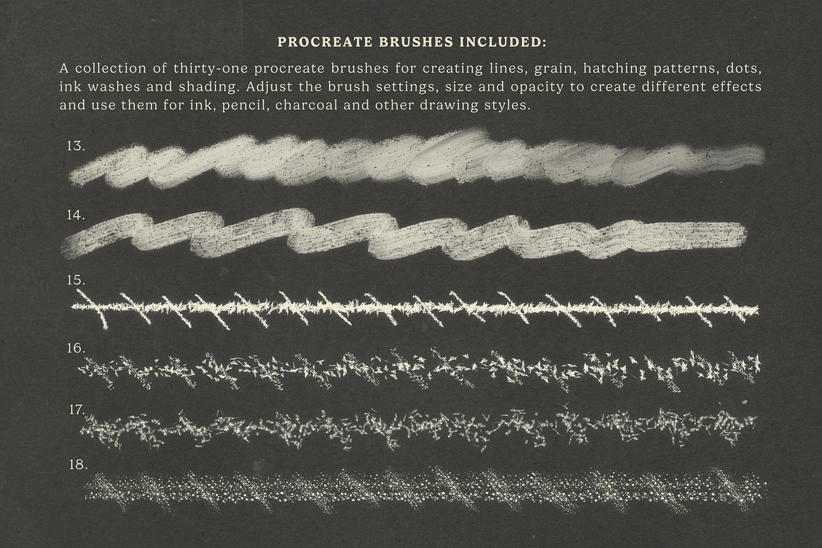 The Inktober Challenge Procreate Kit, a Brush Add-On by Digi Life (Photo 5 of 9)