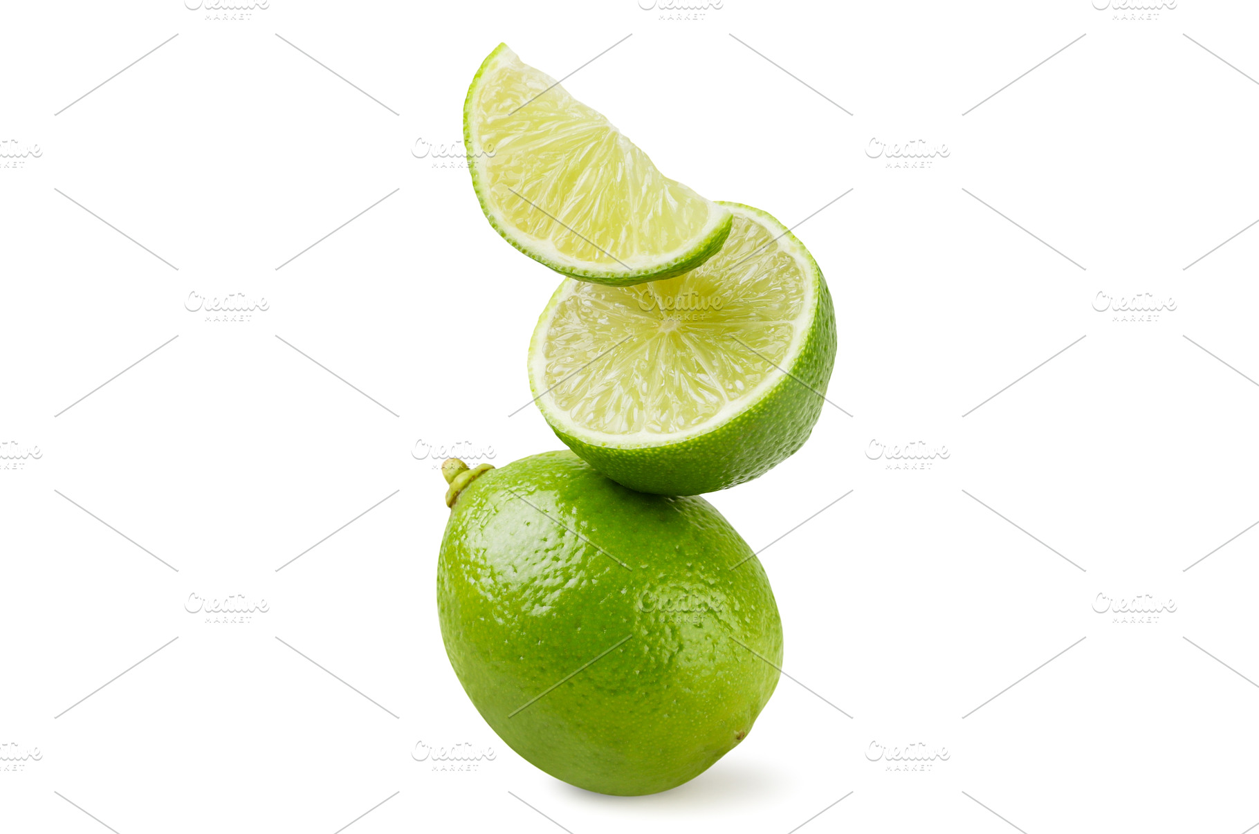 Lime, half and slice stand on top of, a Food & Drink Photo by innakreativ