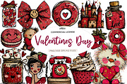 Valentines Day Clipart Png, an Illustration by CreationArt (Thumbnail 1 of 5)