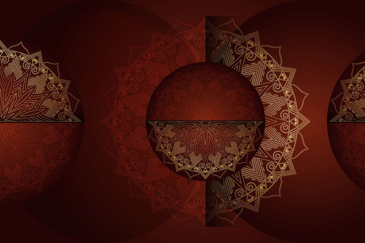 560+ Mandala Design Mega Collection, a Decorative Illustration by NJ Himel (Photo 133 of 289)