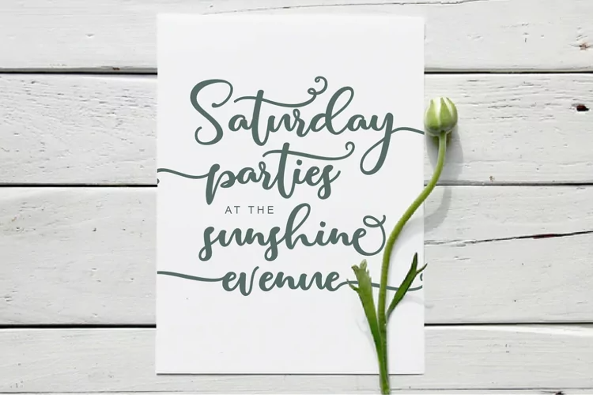 Bottom Cut Script | Modern Font, a Script Font by WDfont (Photo 4 of 6)
