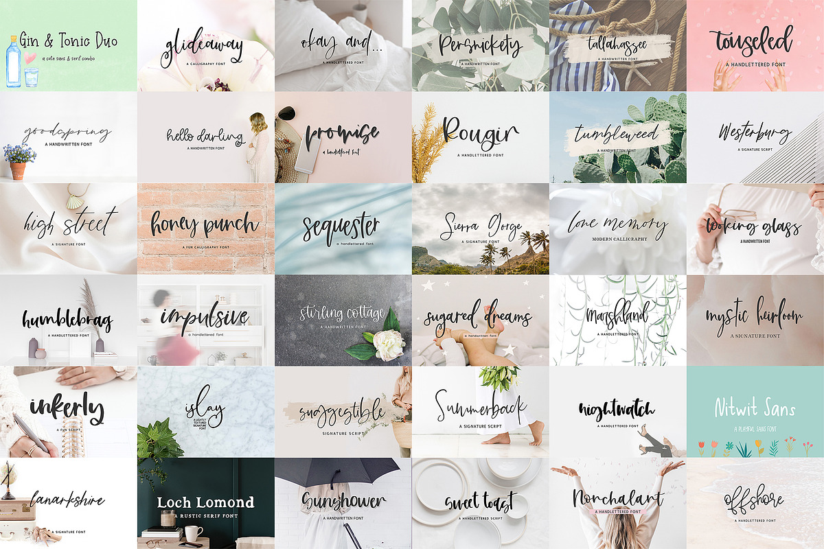 Handlettered Font Bundle, a Handwritten Font by Beck McCormick