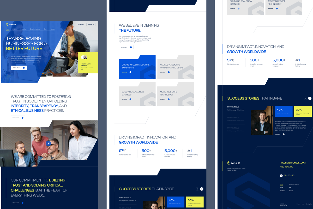 10 Figma Landing Page Templates, a Landing Page Template by zroch design (Photo 5 of 32)