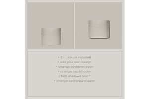 Cosmetic Container Mockup No. 1