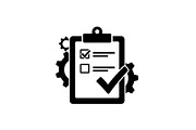 Factory Quality Checklist Silhouette, a Graphic by hafijul (Thumbnail 13 of 14)