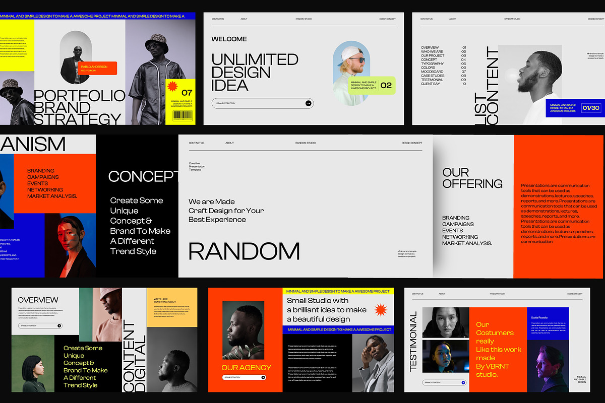 RANDOM Brand Strategy Keynote, a Presentation Template by Dirtytemp Studio (Photo 1 of 11)