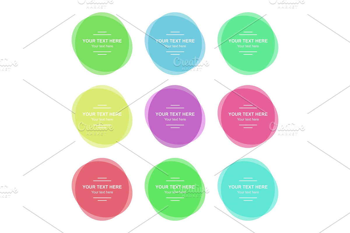 Set of Vector Colorful Banners, a Background Graphic by FineArtStudio (Photo 1 of 3)