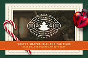 Christmas Retro Design Bundle, a Decorative Illustration by Vasya Kobelev (Thumbnail 8 of 11)