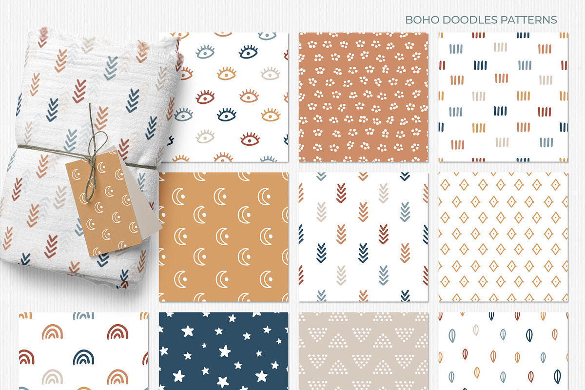Boho Doodle patterns, a Pattern Graphic by Cozy pattern shop (Photo 8 of 9)