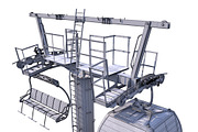 Ski Lift Cableway Car, a Cars & Vehicle 3D Model by 3D Models by Obshansky (Thumbnail 15 of 26)