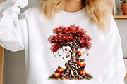 Vintage Tree Halloween Clipart, an Illustration by designcity5 (Thumbnail 5 of 5)