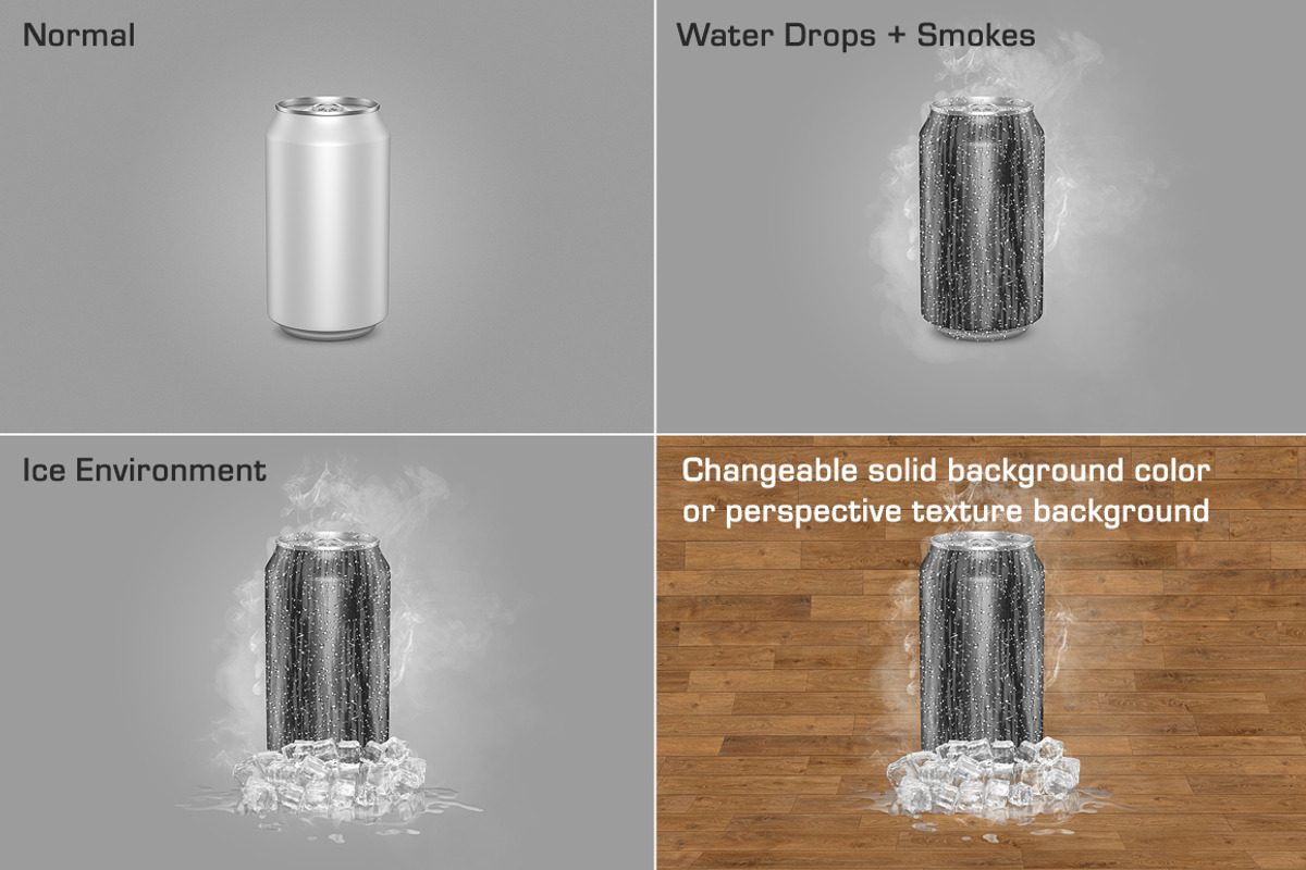 Soda Can Mockup, a Product Mockup by aykutfiliz (Photo 2 of 7)