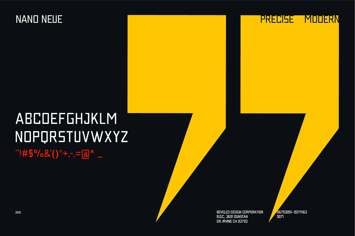 Nano Neue | Geometric San Serif, a Sans Serif Font by Beveled Design Co. (Photo 7 of 10)