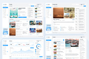Travelie - Travel Agency Dashboard, an UI Kit Template by peterdraw (Thumbnail 3 of 7)