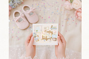 Whimsical Baby Shower Mice Set, an Animal Illustration by AlenaVlasko stock Market (Thumbnail 5 of 9)