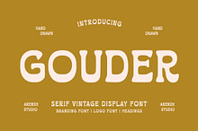 Gouder - Serif Vintage Display Font