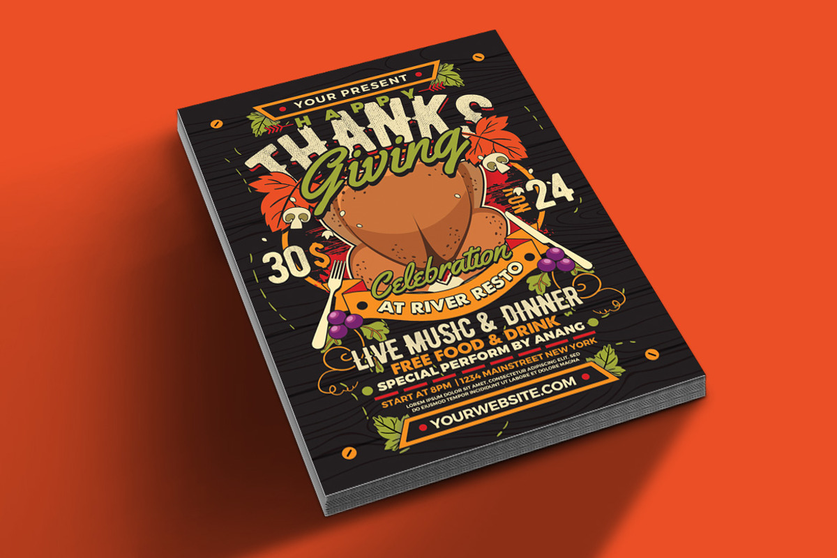 Thanksgiving Flyer, a Flyer Template by Muhamad Iqbal hidayat (Photo 2 of 4)
