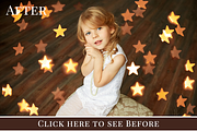 Gold Stars Bokeh Photo Overlays preview 5