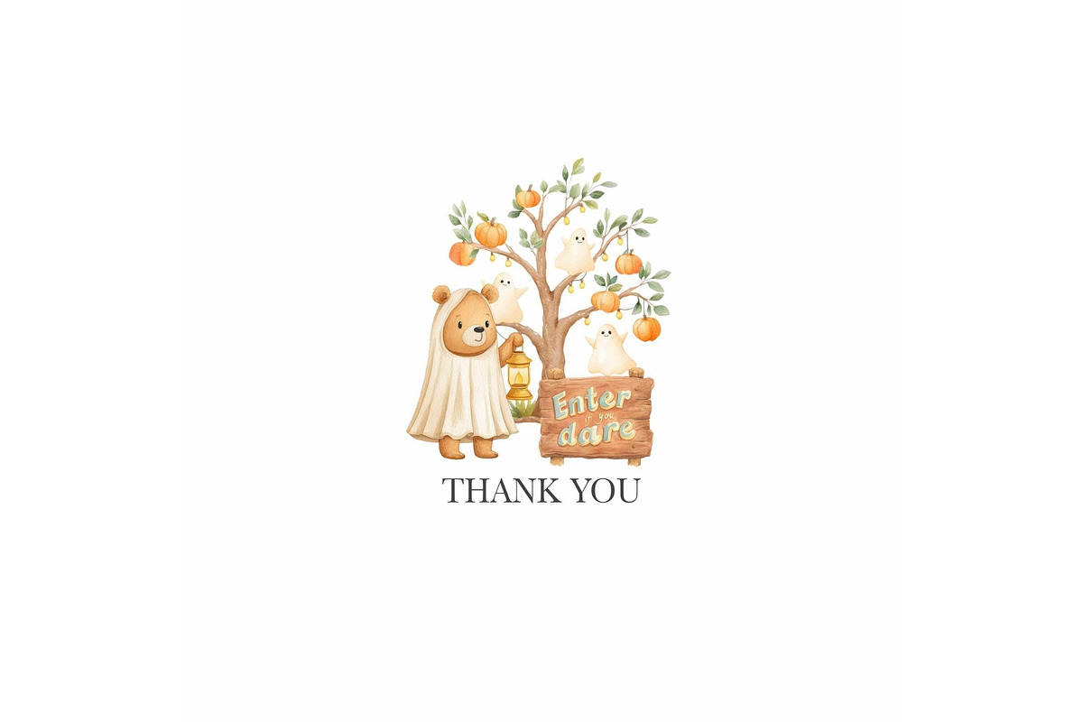 Woodland Halloween Clipart, an Illustration by CharmClipart (Photo 7 of 7)