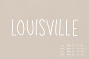 Louisville | A Multi-Weight Font, a Sans Serif Font by Jen Wagner Co (Thumbnail 1 of 5)