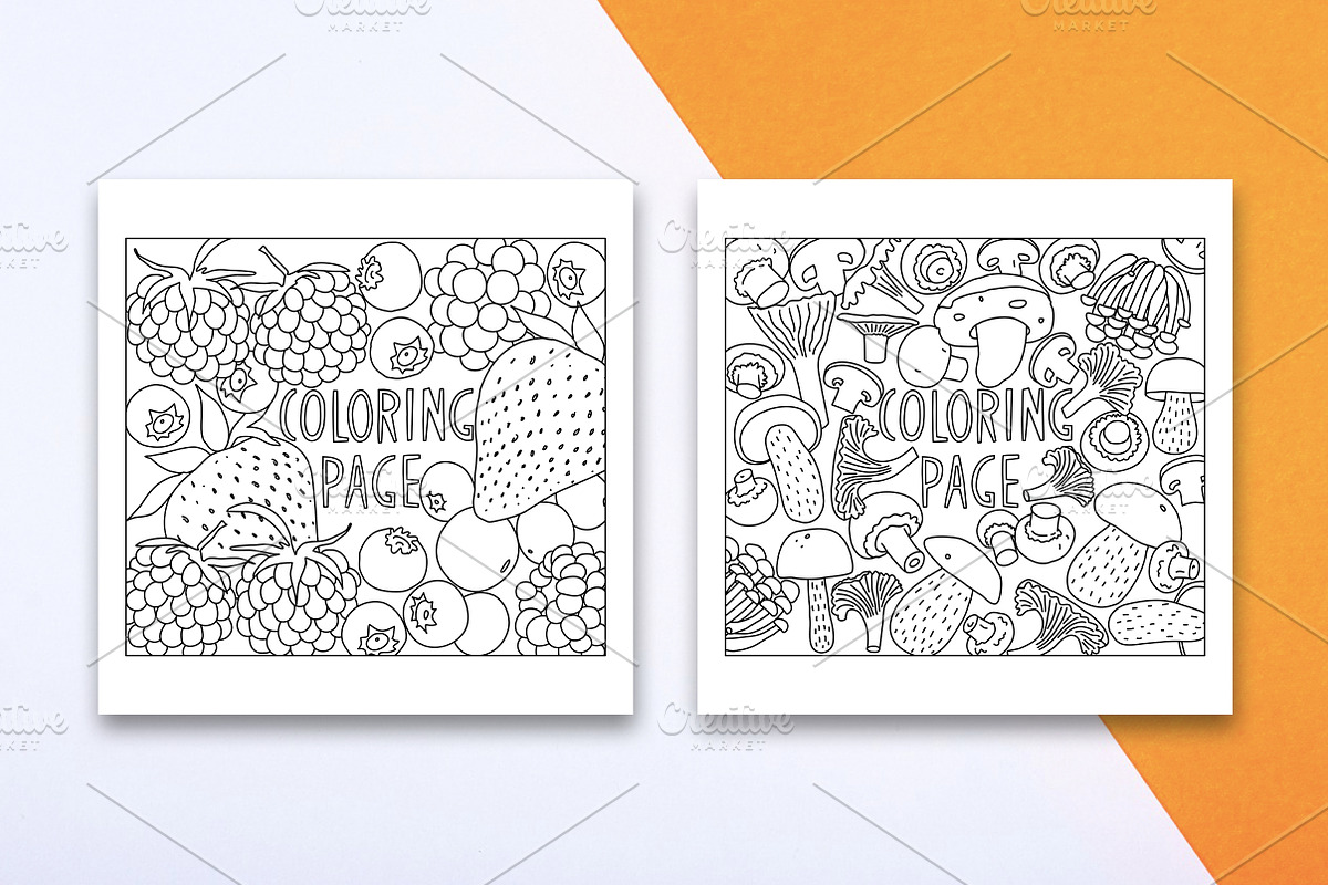 Set of 6 coloring pages, a Decorative Illustration by Lyolya Profitrolya (Photo 2 of 4)