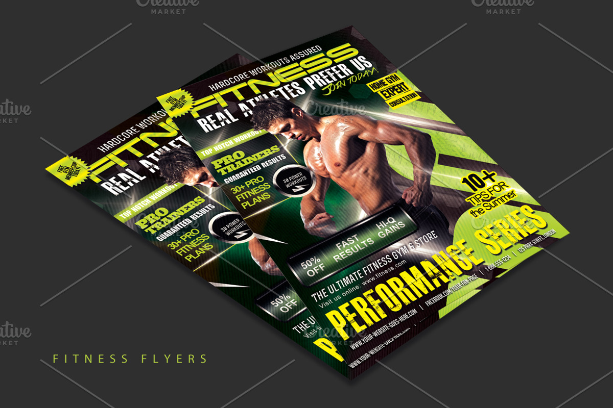 (PriceDrop)Performance Fitness Flyer, a Flyer Template by PremadePixels.com (Photo 2 of 2)