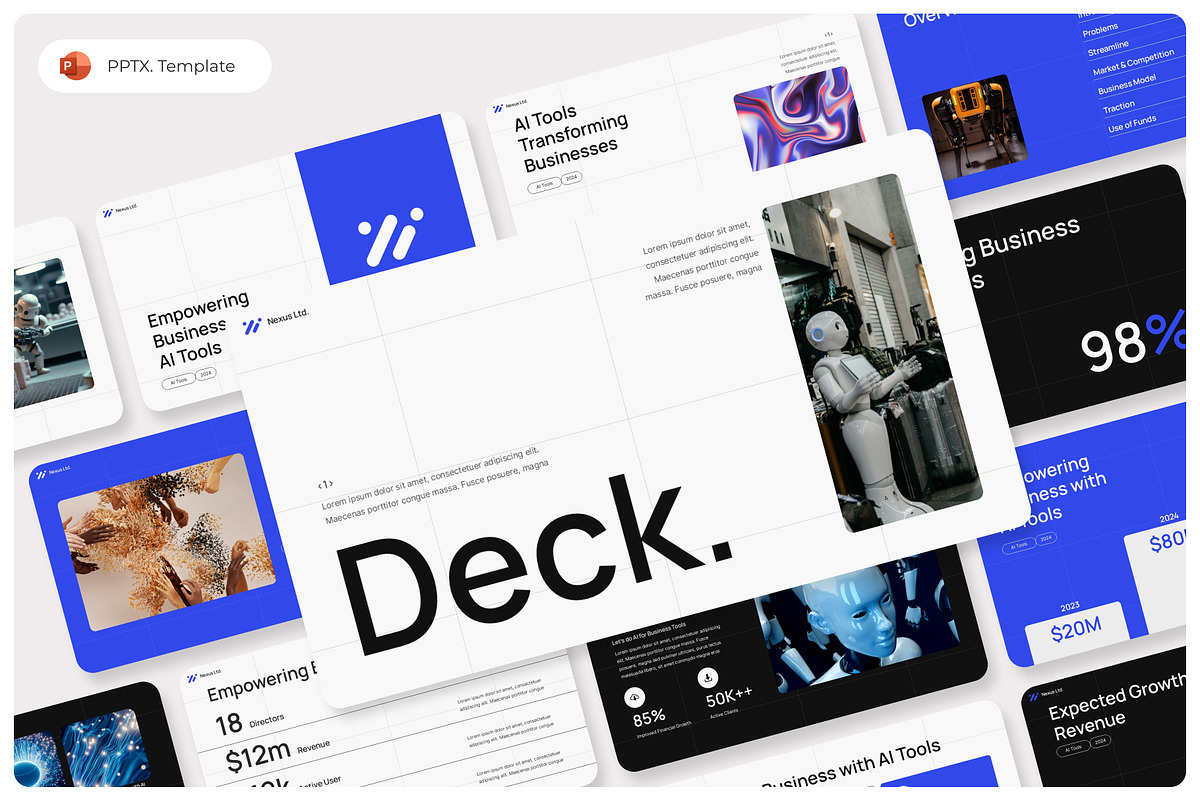 Ai Business deck PowerPoint Template, a Presentation Template by Premast (Photo 1 of 4)