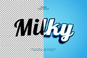 Text Effect Milky, a Layer Style Add-On by Navy Graphic (Thumbnail 2 of 2)