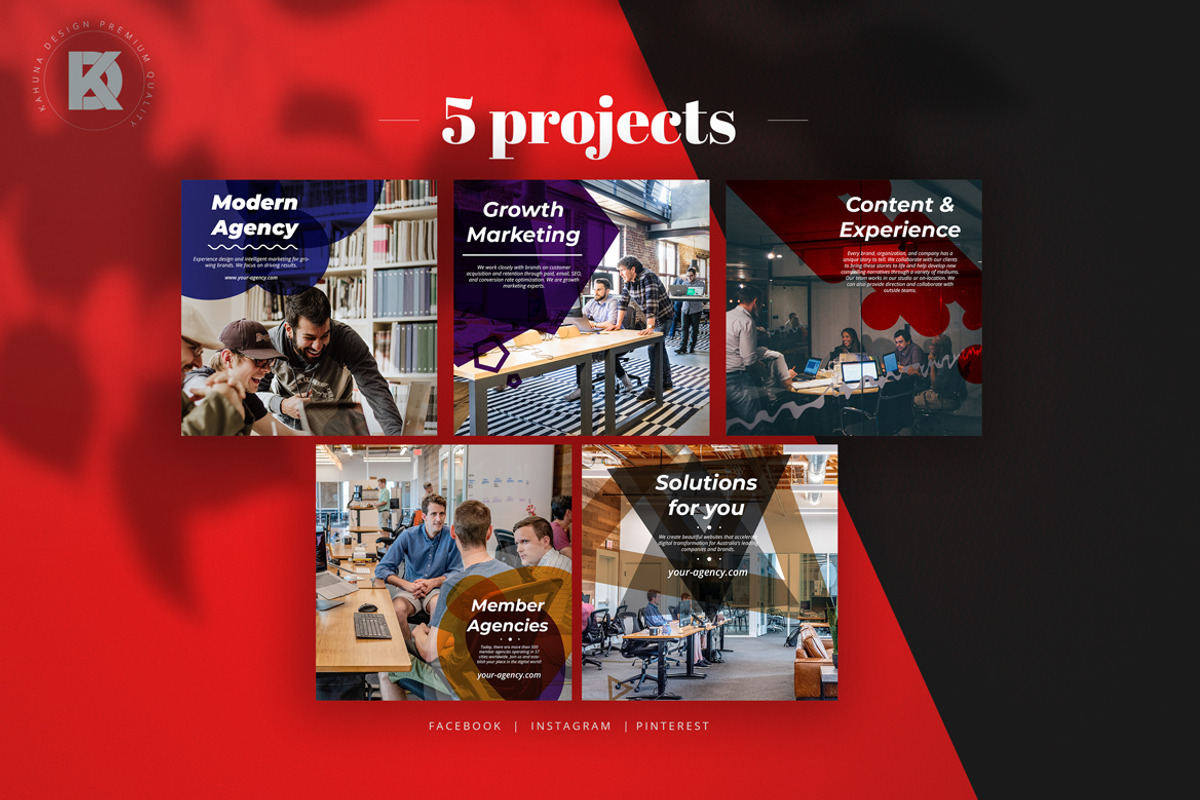 Business Social Media Pack, a Social Media Template by Kahuna Design (Photo 5 of 6)