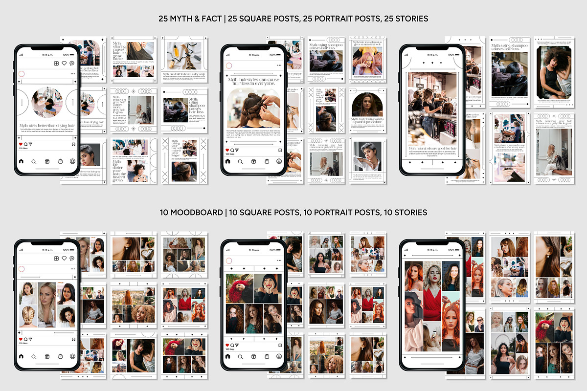 Hairstylist Canva Template, a Social Media Template by Kalubuak (Photo 5 of 10)