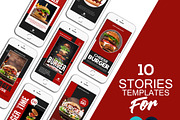 Food Instagram Story Canva Template, a Social Media Template by DreamColor (Thumbnail 2 of 5)