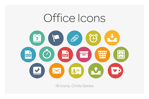 Circle Icons: Office preview 3