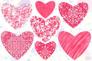 Hearts Brush Stamps Procreate