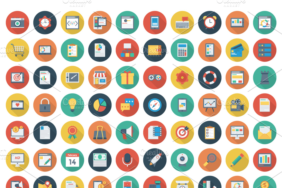 1500 SEO and Marketing Icons, an Outline Icon by Dinosoftlabs (Photo 2 of 7)