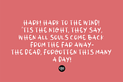 SPOOKY a Halloween Brushed .OTF Font, a Font by Blush Font Co. (Thumbnail 2 of 5)