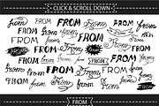 200+ hand drawn catchwords, elements, a Decorative Illustration by Mallinka (Thumbnail 2 of 4)