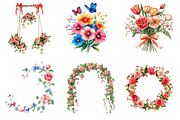 Spring Romantic Flower Clipart PNG, an Illustration by Designking (Thumbnail 3 of 5)