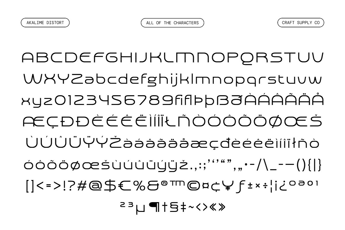 Akalime Distort, a Sans Serif Font by Craft Supply Co. (Photo 8 of 8)