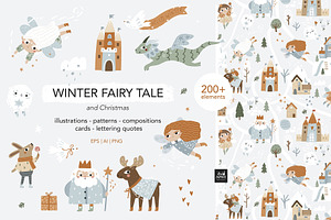 Winter fairy tale - kids collection, a Seasonal Illustration by avdnadi