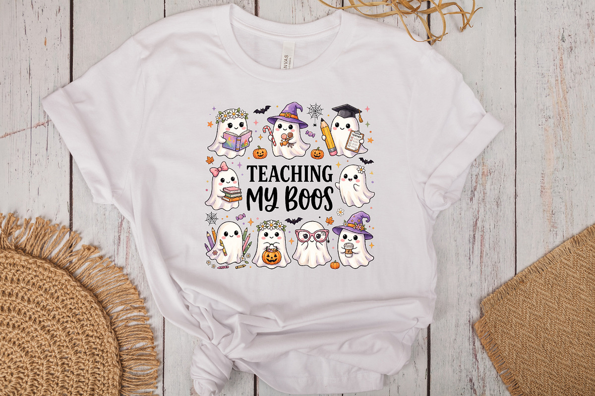 Teaching My Boos Halloween PNG, a Seasonal Illustration by CraftArtStudio (Photo 2 of 4)