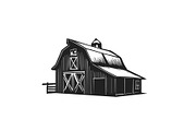 Vintage Barn House Logo Design, an Object Graphic by e-artdesign (Thumbnail 3 of 7)