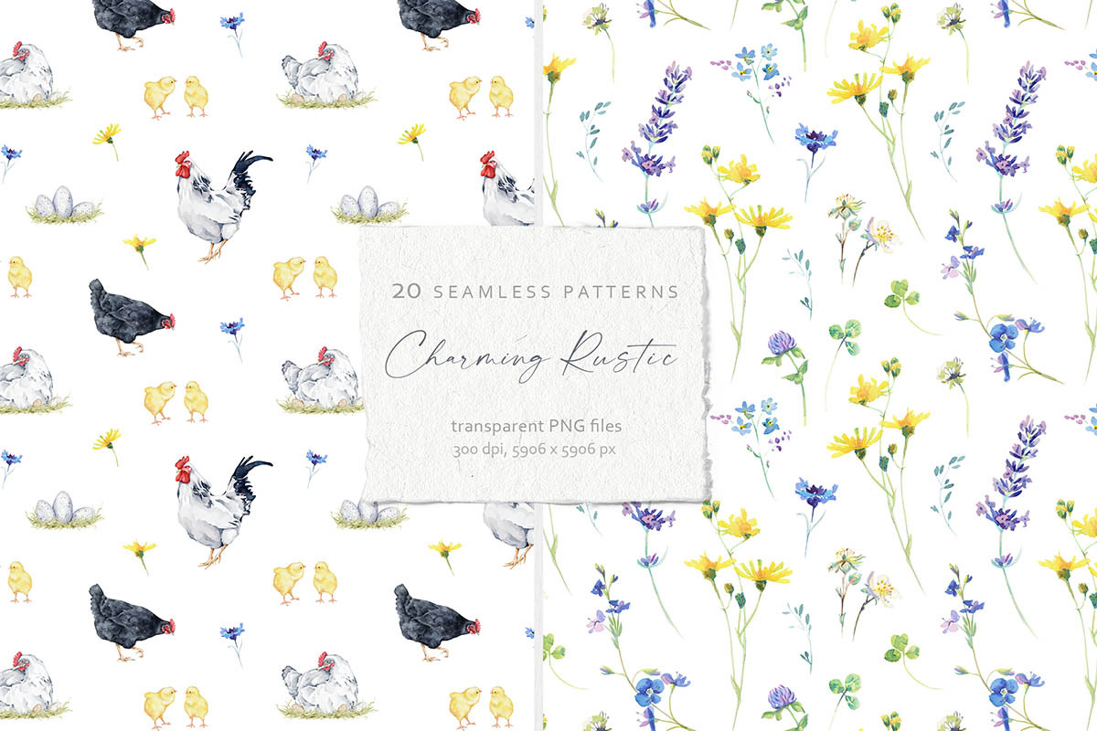20 Seamless Patterns Collection, a Pattern Graphic by Eva Katerina (Photo 8 of 14)