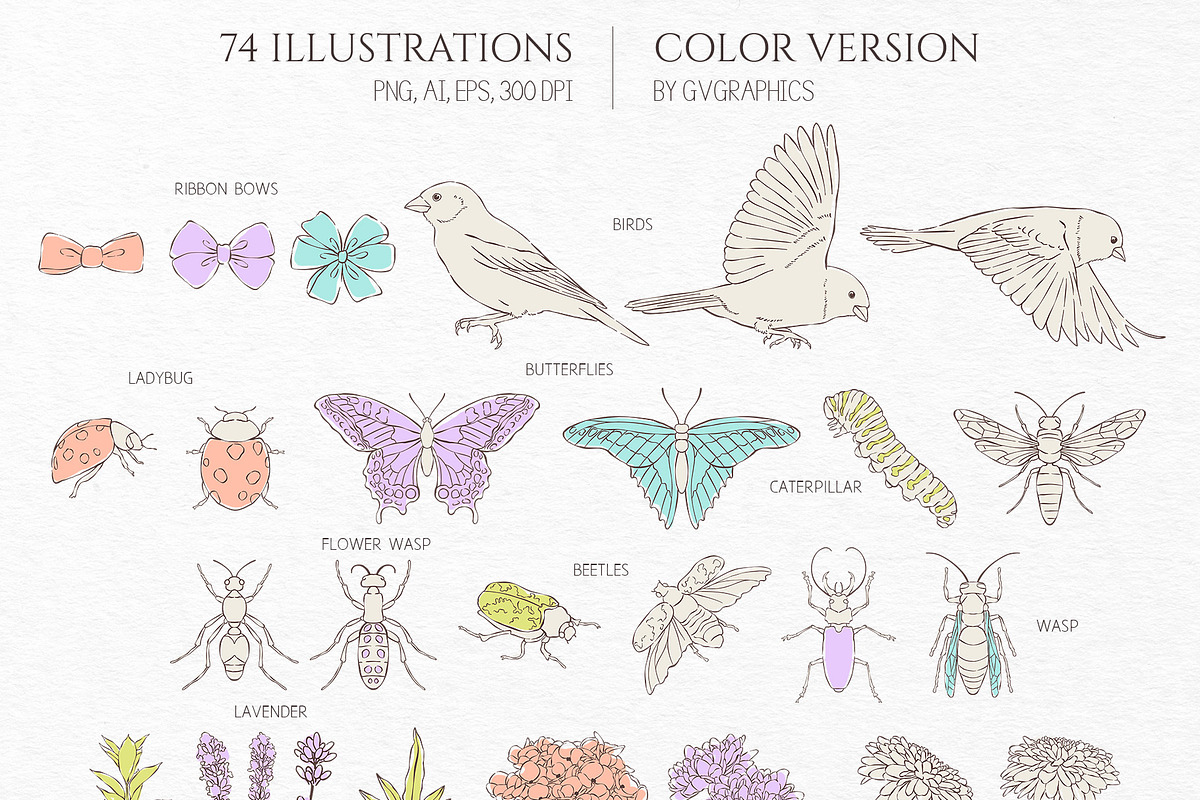Lush Vol. 3 Collection, a Seasonal Illustration by GVGraphics (Photo 2 of 21)