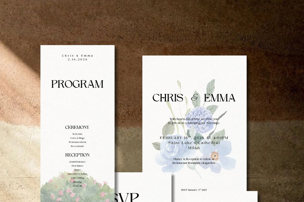 Wedding Invitation Template, a Templates & Theme by kaidayana (Photo 4 of 7)