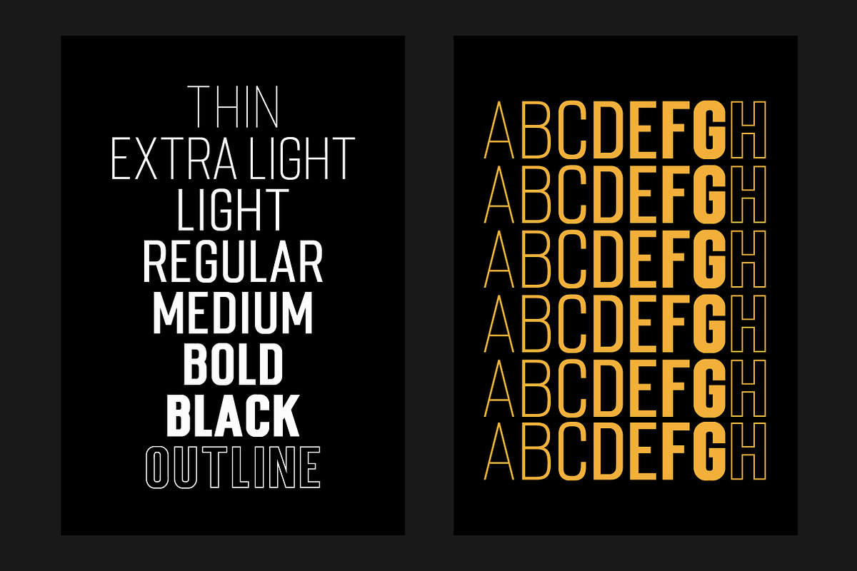 Mostin Typeface preview 2