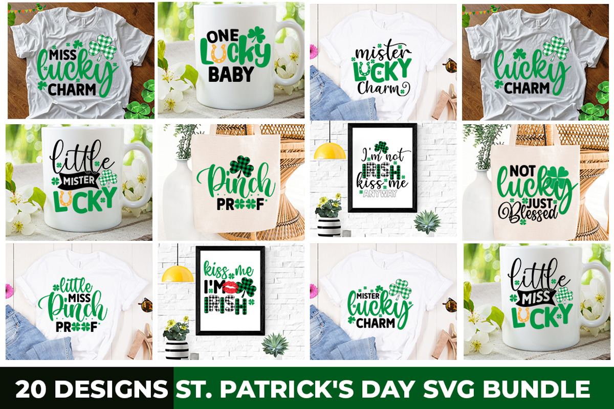 St Patrick's Day SVG Bundle - 20 Des, an Illustration by Fokira (Photo 2 of 22)